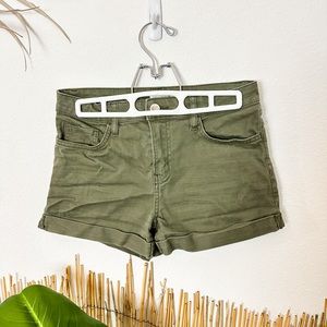 H&M Army Green Summer Shorts
